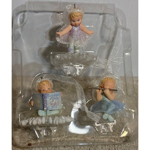 Hallmark Keepsake Ornament Frostlight Faerie Sisters Set Of 3 Christmas 2003 Box - Picture 4 of 7